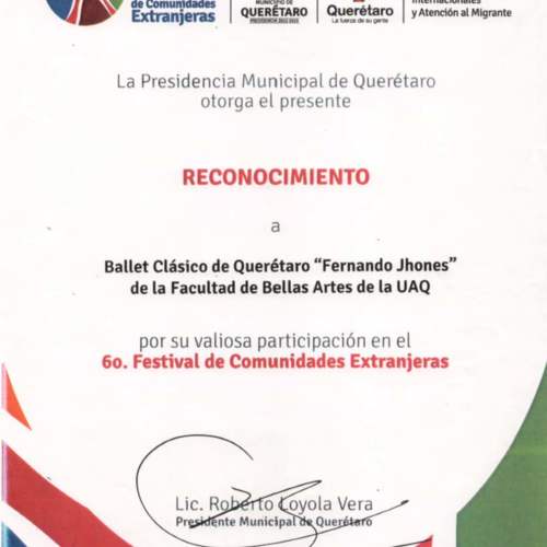 6to Festival de Comunidades Extranjeras Qro-Reconocimiento.jpg